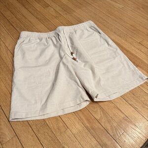 Coofandy Men's Cream Shorts